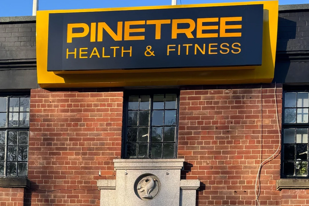 Pinetree Health and Fitness exterior sign